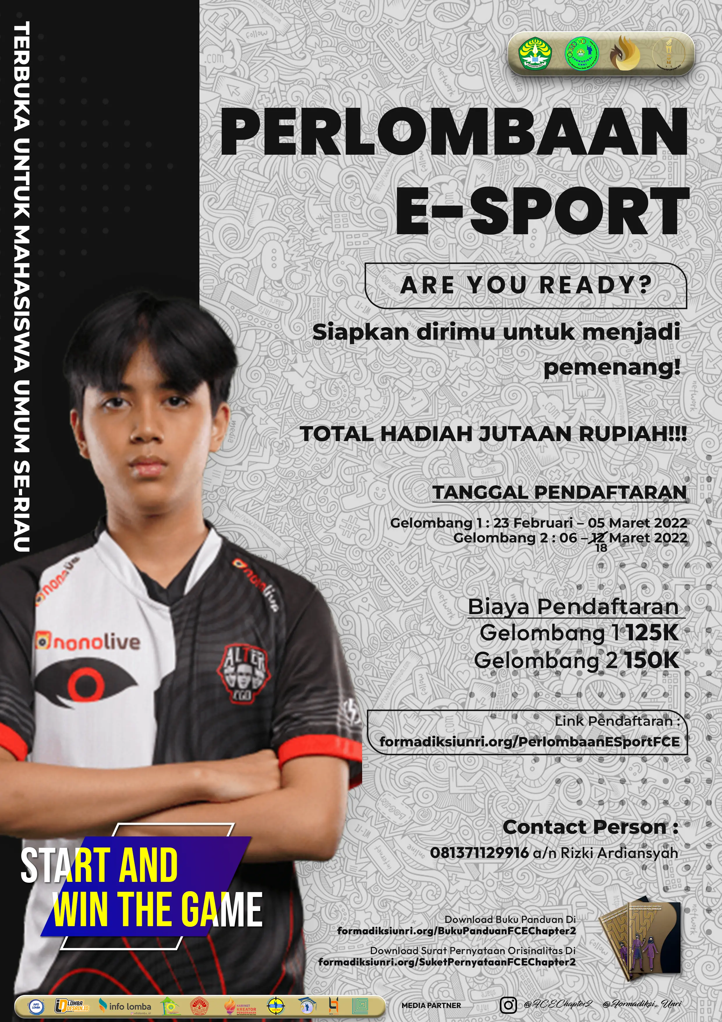 Formadiksi Cup and Event e-sport competition poster