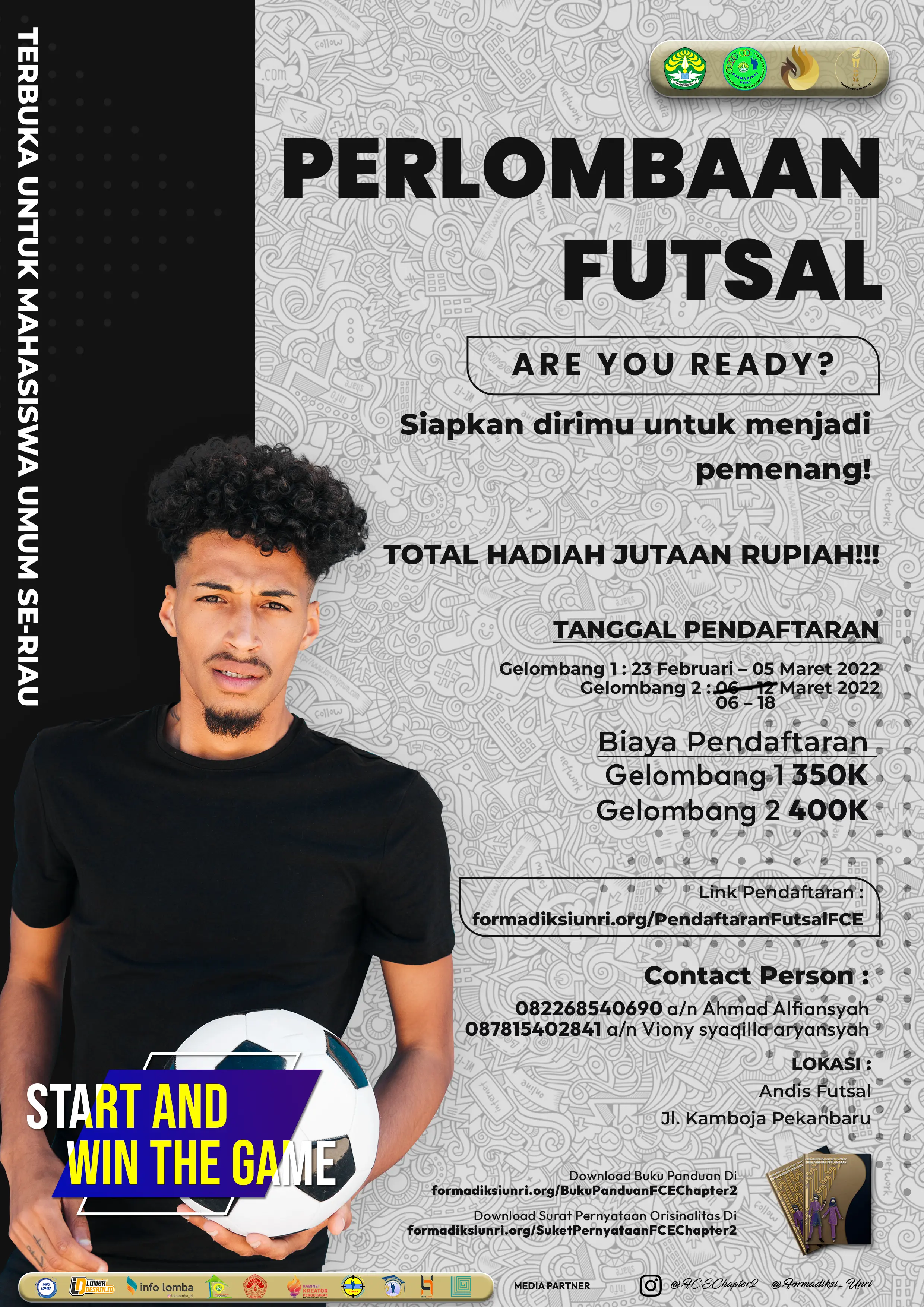 Formadiksi Cup and Event futsal competition poster